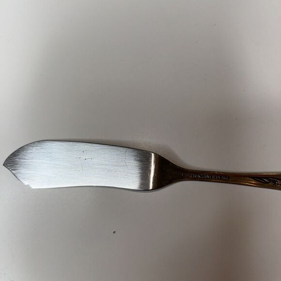 Vintage Carlton Silver Plate Cheese Knife Unpolished - Picture 4 of 6